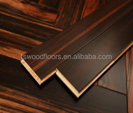 Black ebony engineered herringbone parquet flooring - 600x90x15mm