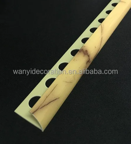 Factory direct marble color PVC ceramic edge tile trim profile