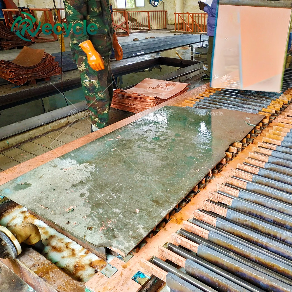 Copper Cathode Making Plant Scrap Copper Refining Machine