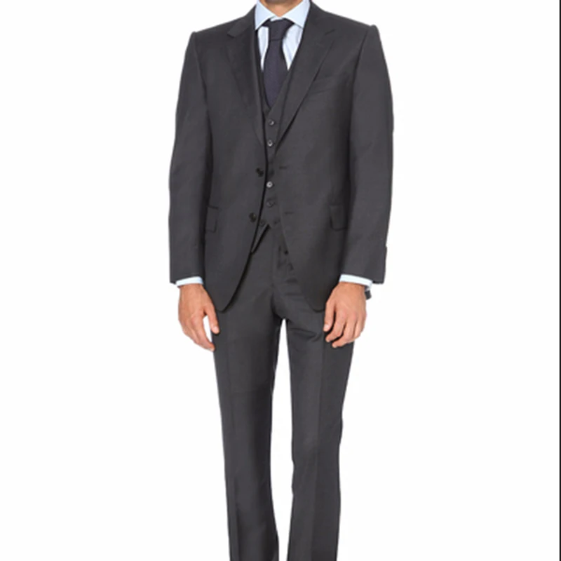 3 Pieces Black Men Suit Custom Mens Blazer Formal Suits for Men