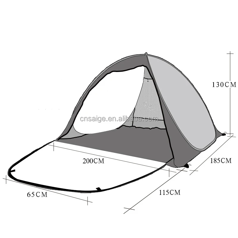 Camping shade Beach tent pop up Sunshade beach tent for 3-4person