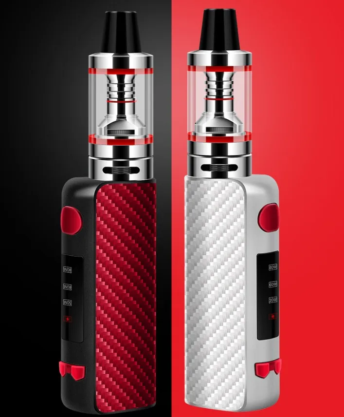 
super slim mini e cig box mod 18650 rechargeable battery electronic cigarette 80w vape box mod 