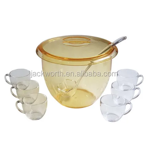 Server and Plastic Salad Bowl with Lid Tableware
