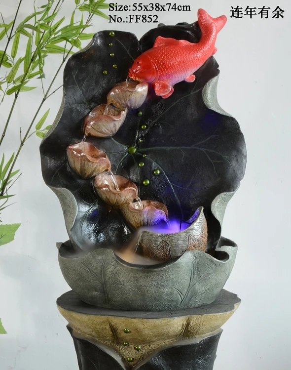 Home Decoration Handmade flower Rockery artificial rockery house waterfalls for garden