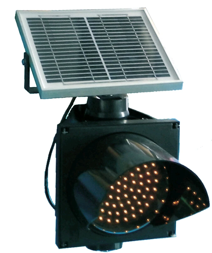 
300mm yellow solar flashing warning led traffic signal light 