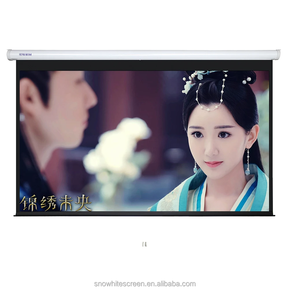 SNOWHITE 16:9 Format SF150XEH-D 150 inch projection screen price of  motorized projector screen home theater screen