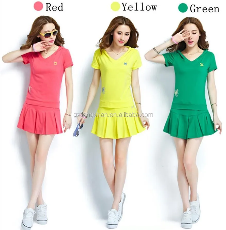 
Ladies tennis wear sportwear/fitness suits 