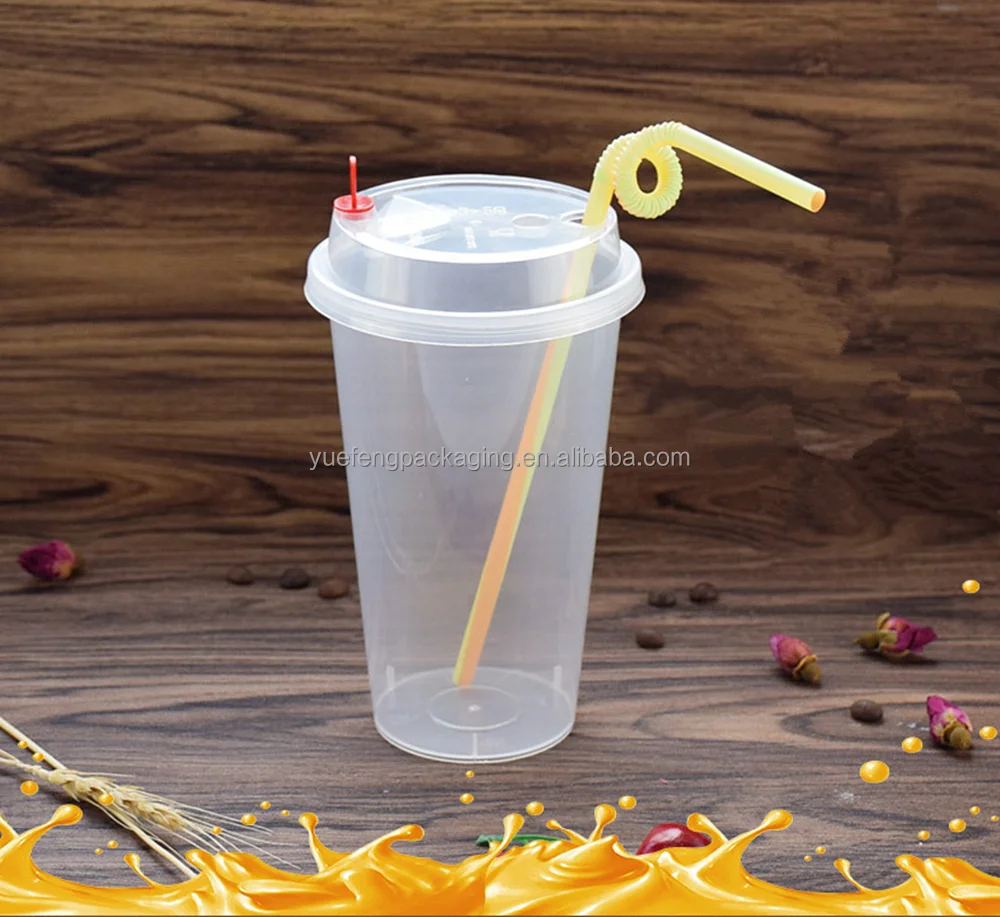 Фруктовый сок чашки с соломой большой емкости пластиковые питьевой чашки с крышками 12 унц./360 мл