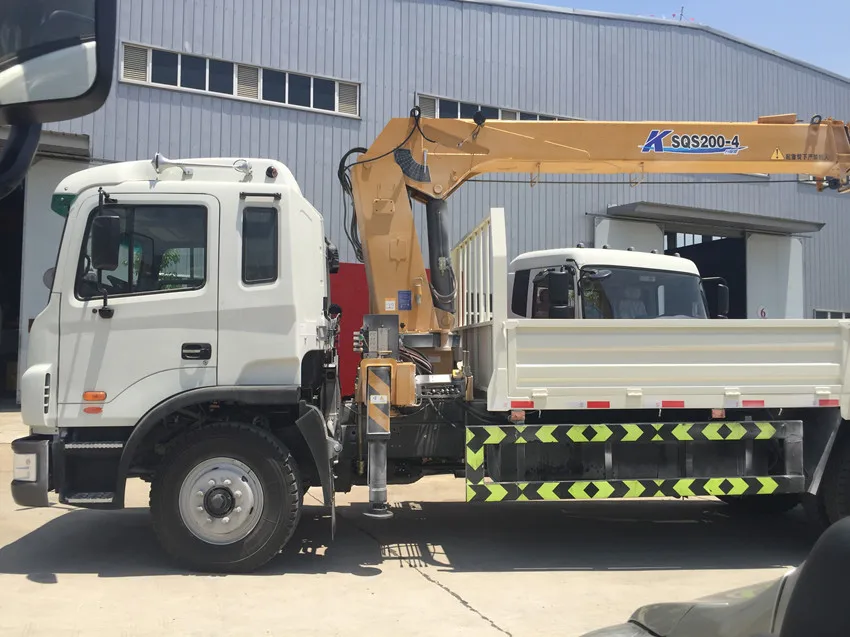 
8TON flatbed tow truck mounted crane SQS200 
