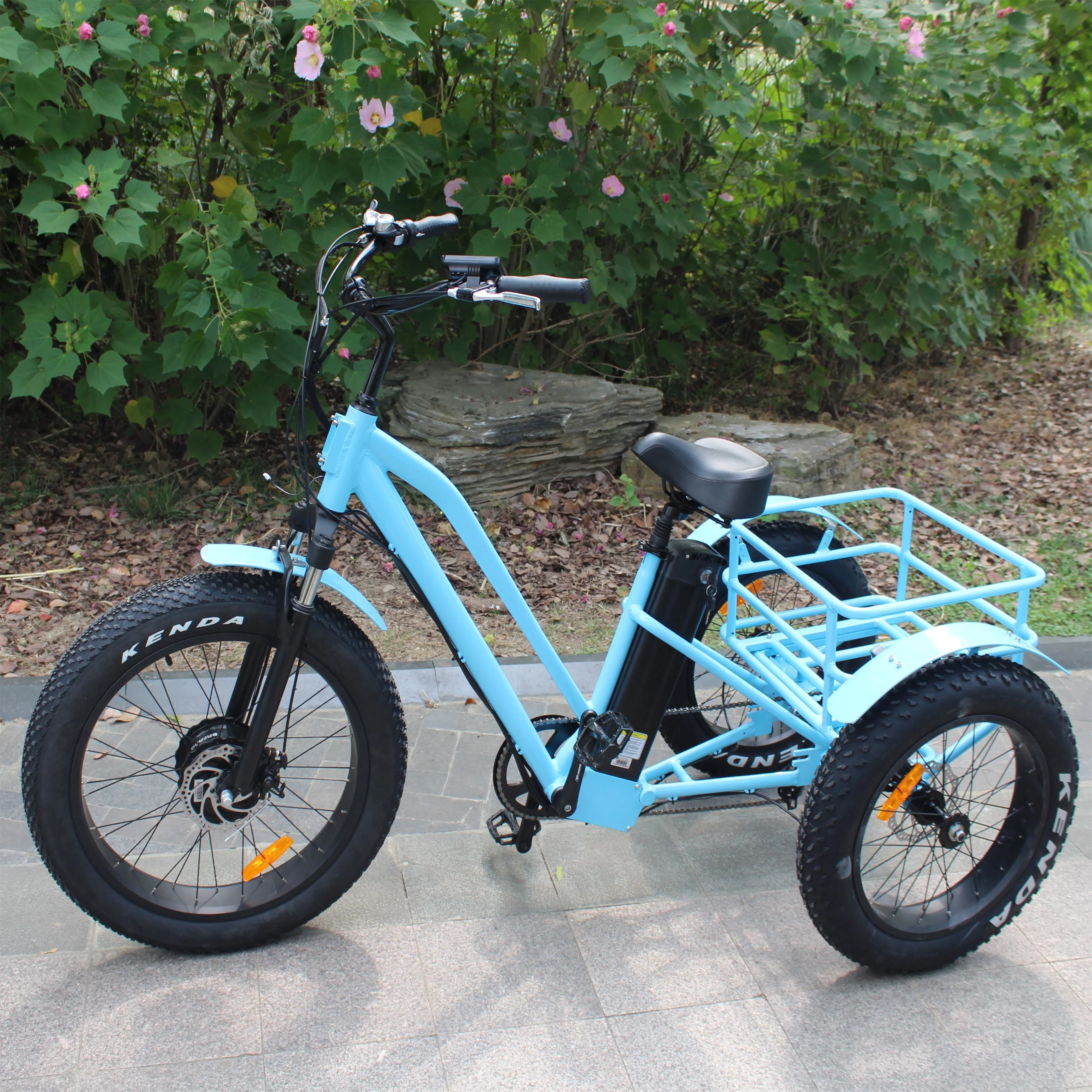 adult electric cargo tricycle/three wheel bicycle for adult(RSD-706)
