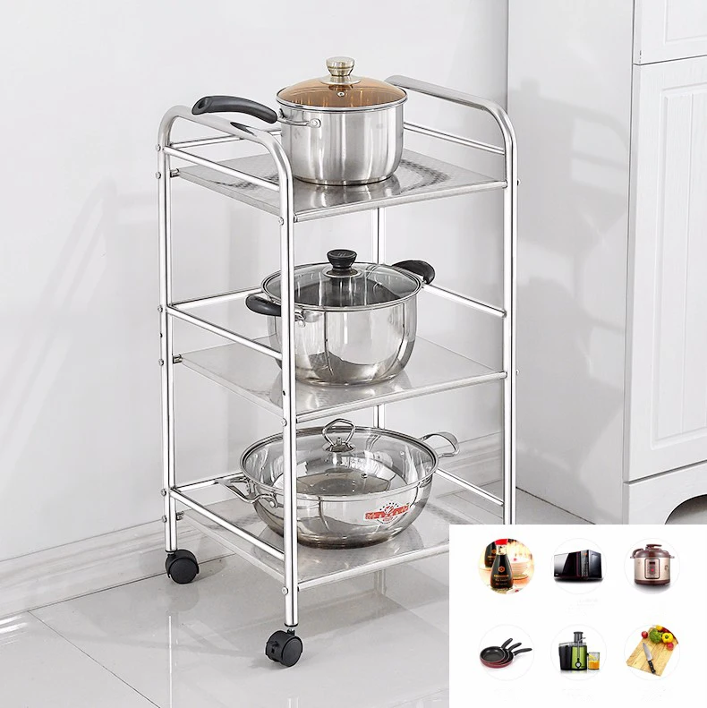 
3 layer stainless steel bathroom corner rack kitchen storage shelf 