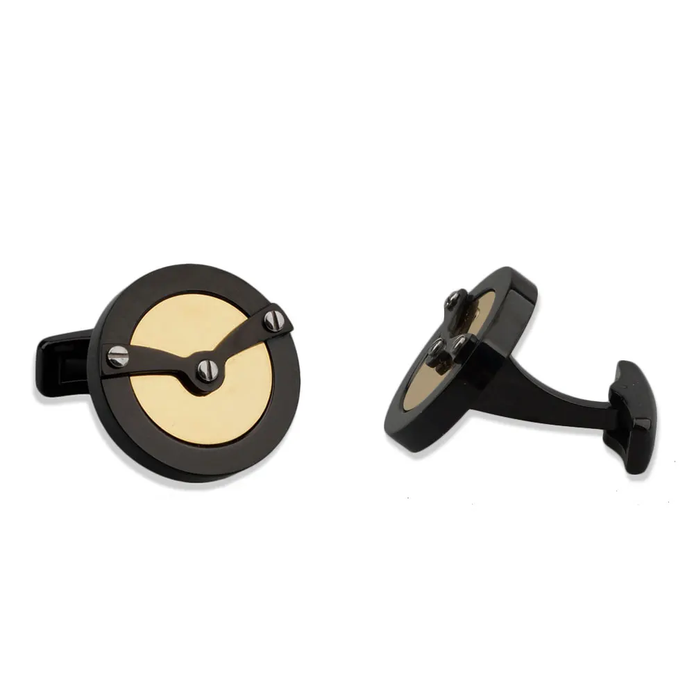 
High-end Pilote Cufflink Airplane Flywheel Watch Metal Cufflinks for Wholesale 