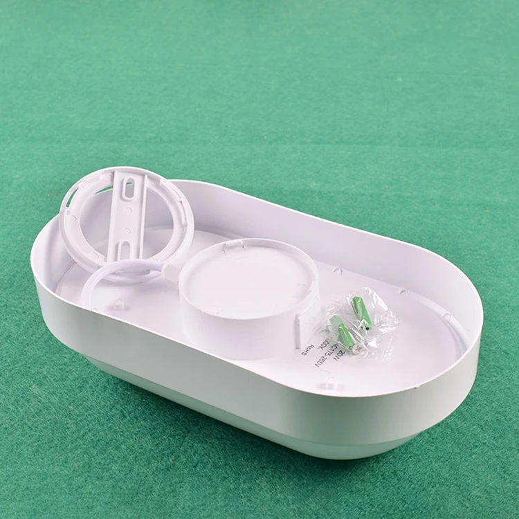 Oval White 110lm/w Outdoor IP65 Waterproof 15w LED Bulkhead Light For Wall