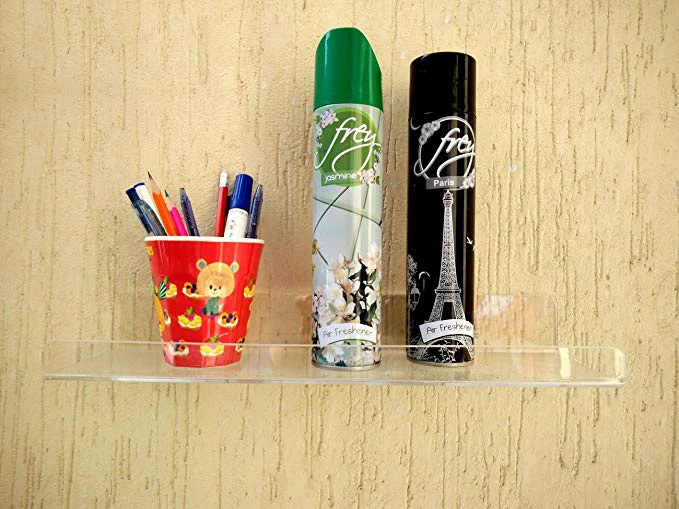 
Duty Clear Floating Shelf Wall Decor Display Bookshelf Acrylic Floating Shelves 