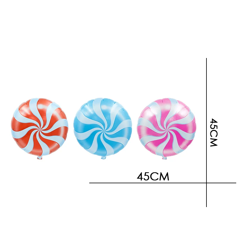18inch Windmill Round Aluminum foil Balloons Candy Helium Ballons Birthday Party Decor for Wedding