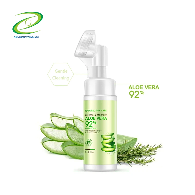 
UONOFO OEM ODM rich bubble deep moisturizing nourishing aloe vera facial aloe cleansing foam 