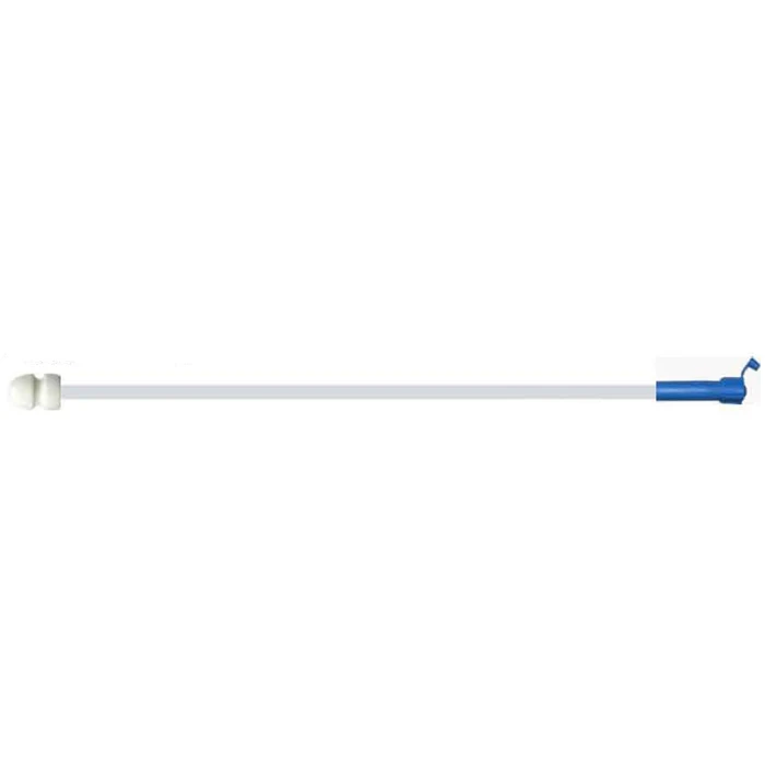 Disposable foam tip catheter for sow with handle & blue end cap