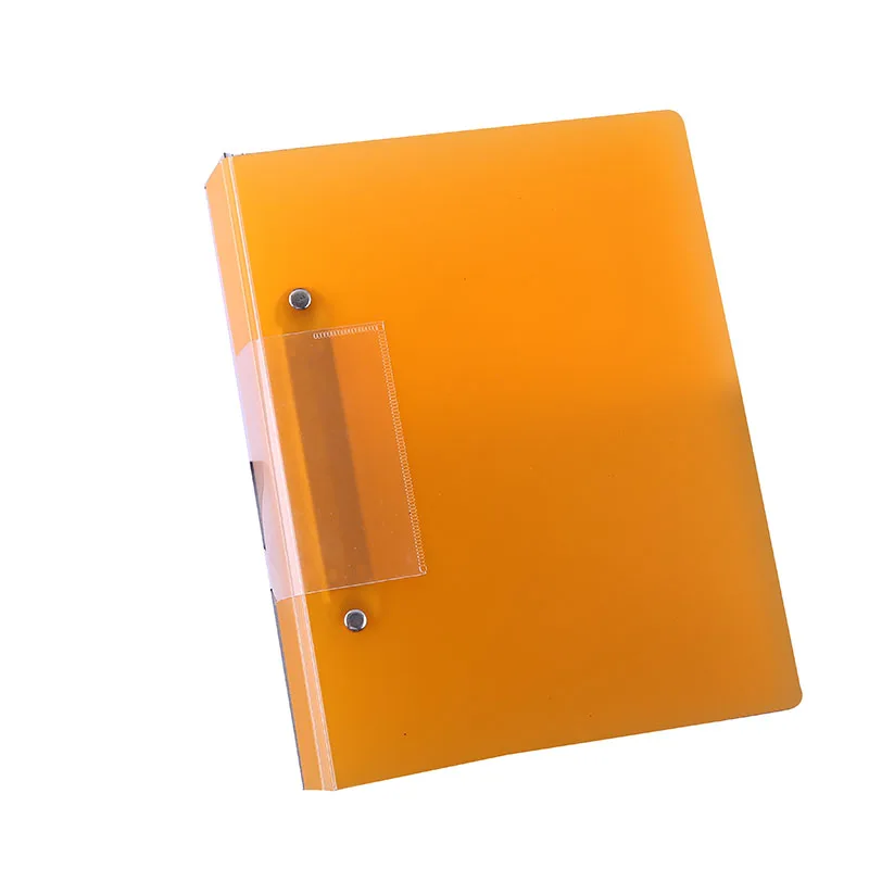 Hot selling plastic poly colored portfolio 3-hole punch ring binder folder