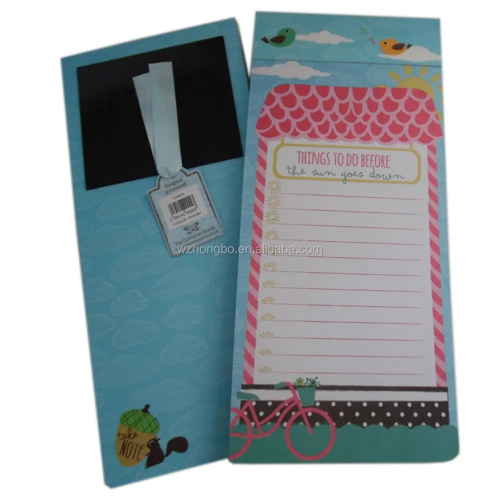 
magnet fridge sticky note pad/notepad custom/memo note pad 