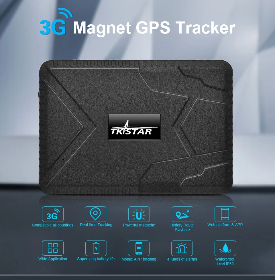 TK915G 10000 мА/ч большая емкость аккумулятора 3G Мобильный DVR с GPS навигацией прибор TKstar