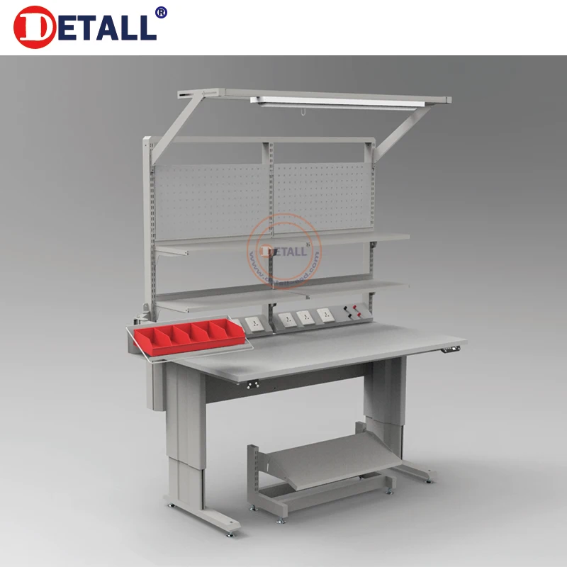 Detall ESD motorized height adjustable table/workbench