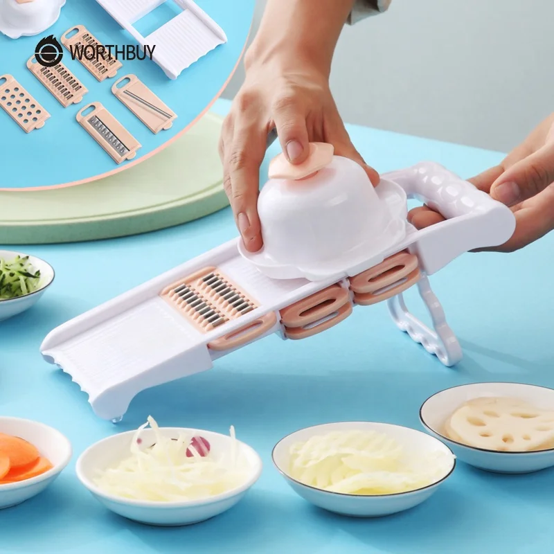 WORTHBUY кухонные аксессуары, картофелечистка, резак, пластиковая овощерезка, терка для овощей с лопастями