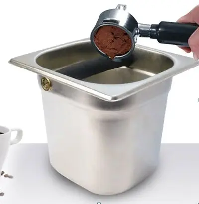 Coffee machine accessories espresso knock box with wood case