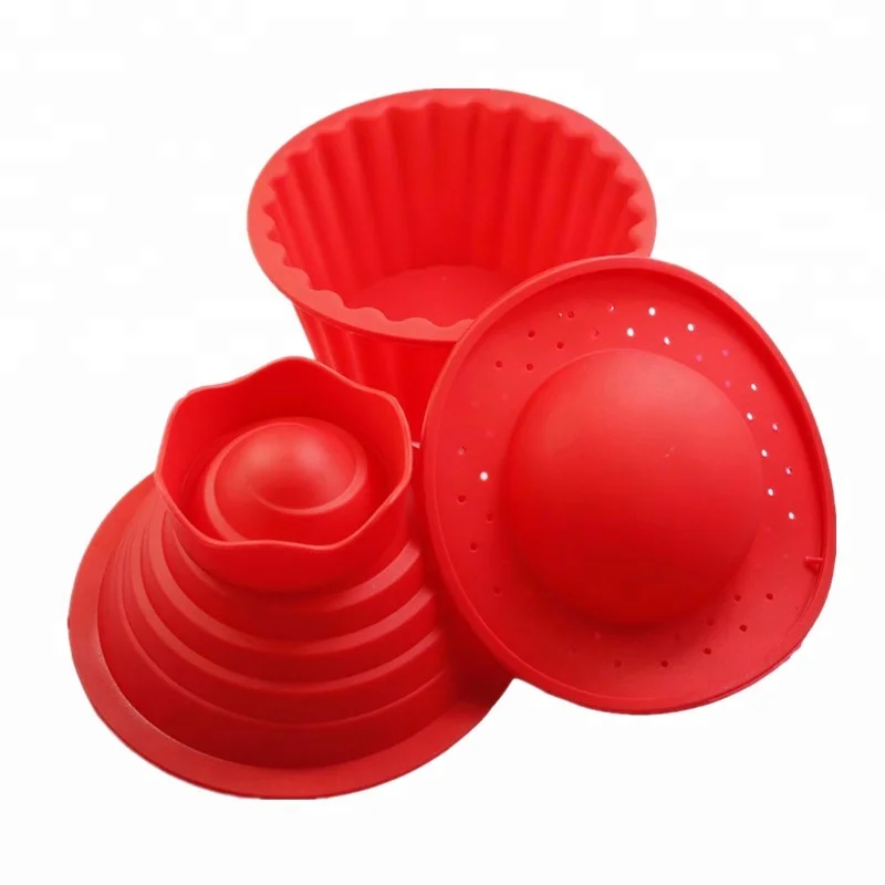3 pack giant cupcakes mold as seen on tv big top silicone cupcake mold,silicone Jumbo caupcake bake set