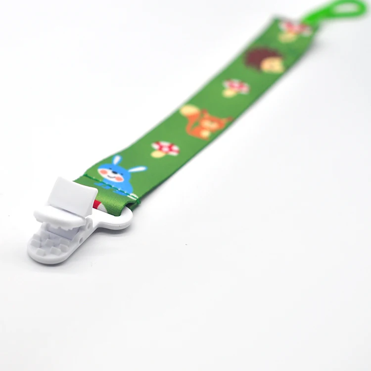 
High quality lanyard baby strap with plastic pacifier holder 
