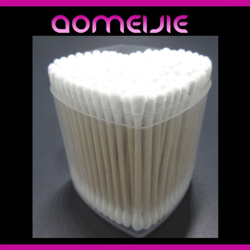 sterile individually wrapped cotton tipped applicator coton swab with wooden sticks