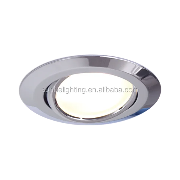 
New Marine Grade 3W 12V Chrome Brass Interior Stainless Steel Down Light Warm White for Boat Yacht Lamp 