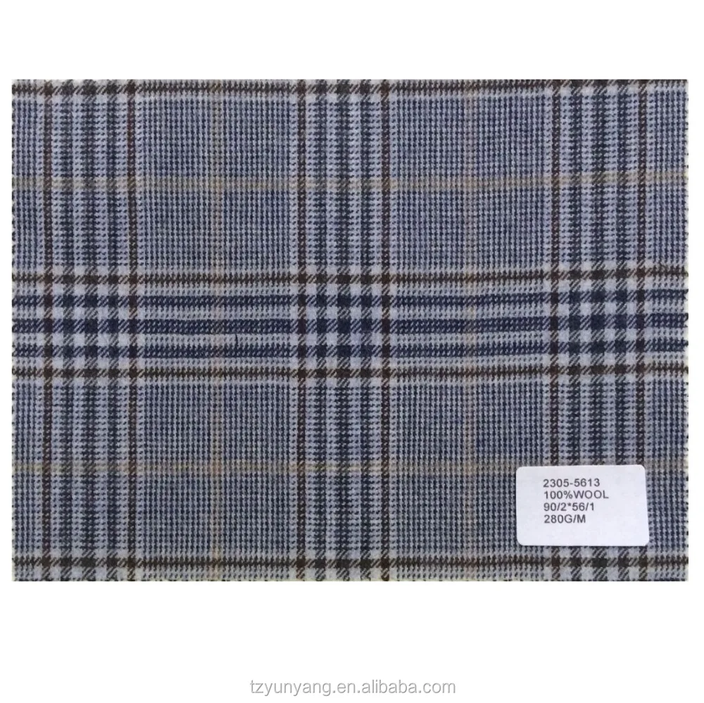 Супер качество чистая шерсть клетчатая ткань мужская подходящая ткань