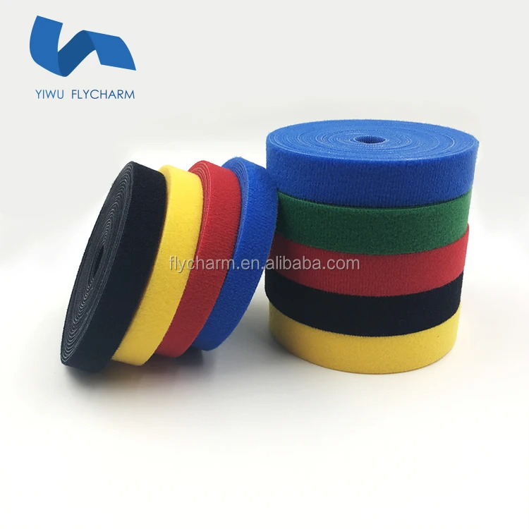
Wholesale colorful back to back hook and loop cable tie plant tie 
