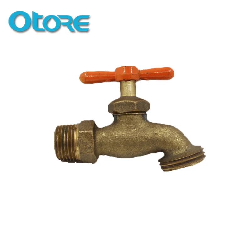 1.6MPA Brass bibcock with PTFE seal and NBR O-RING