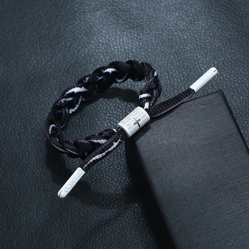 handmade cross colors make red weave cotton string bracelet adjustable