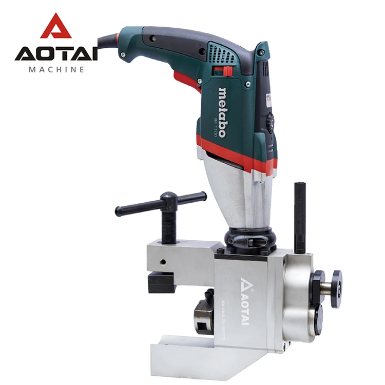 
AOTAI ISC-76-II light weight portable out mounted automatic feeding metabo electric motor pipe beveling machine 