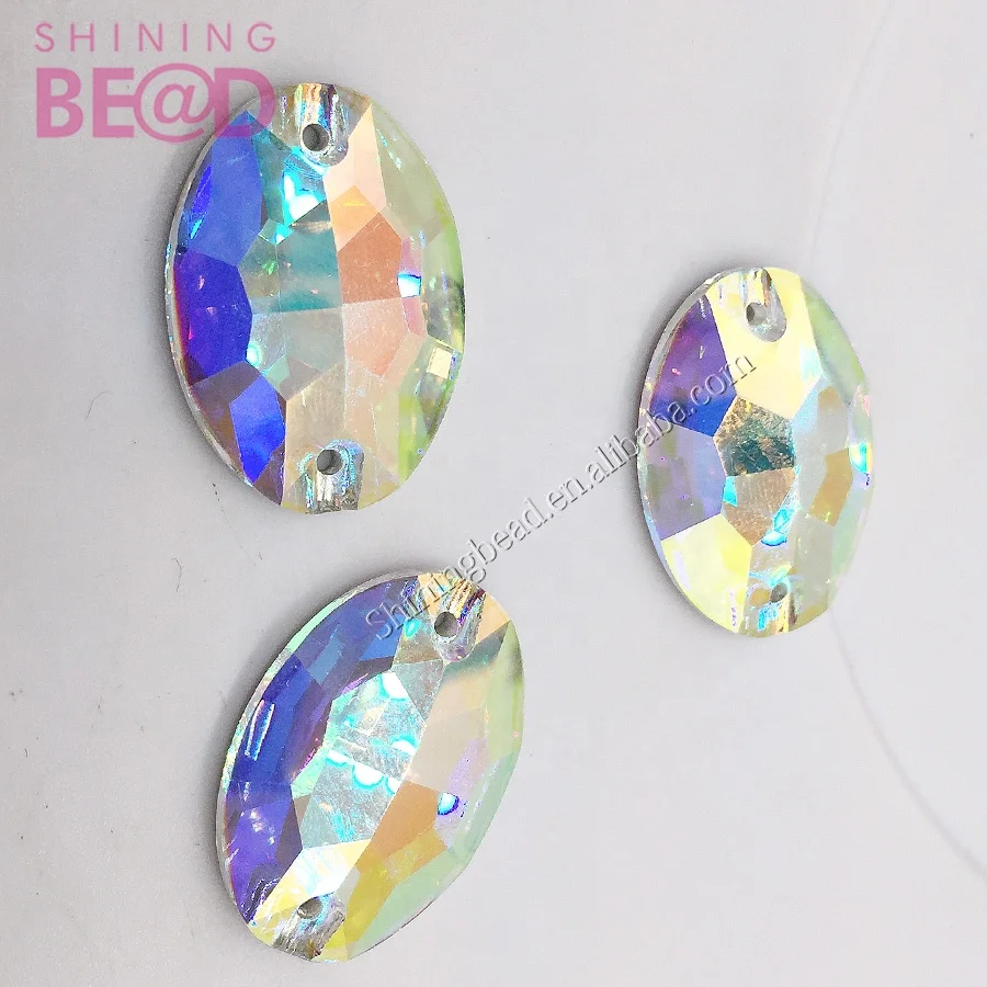 
High quality colorful AB Crystal Sewing glass bead 