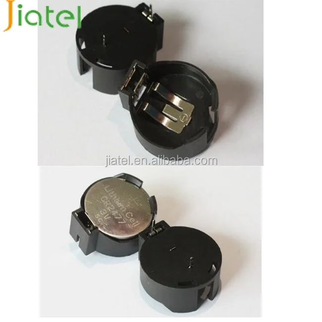 3V SMT Brown Gold plated CR2477 Battery Holder