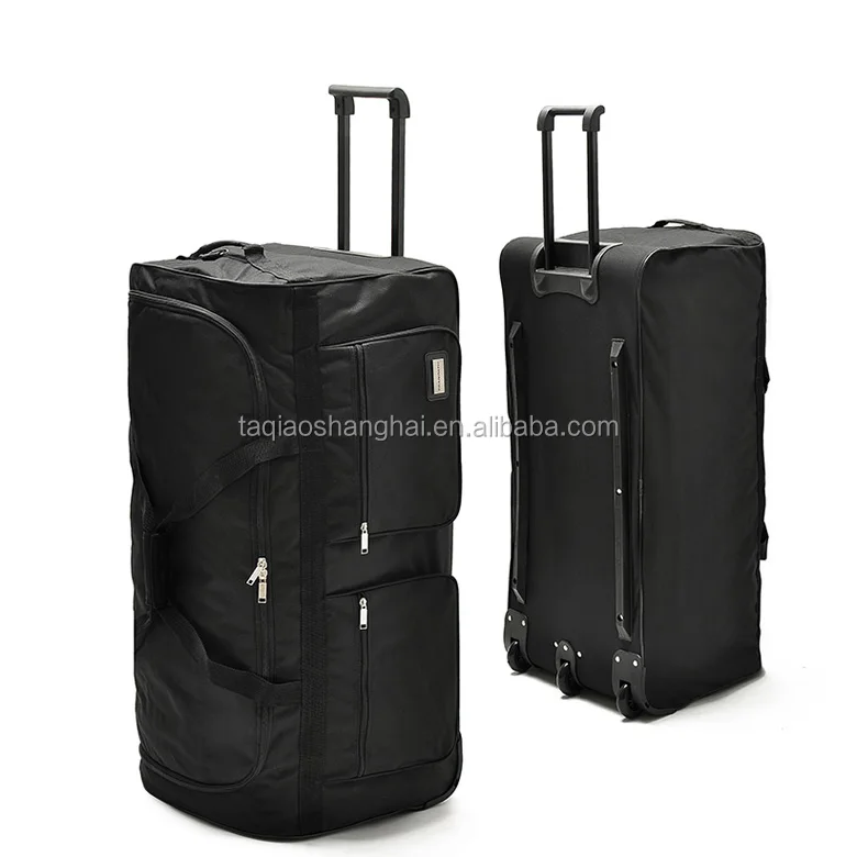 Cheap Large Size Soft Trolley Luggage With 3 Skating Wheel