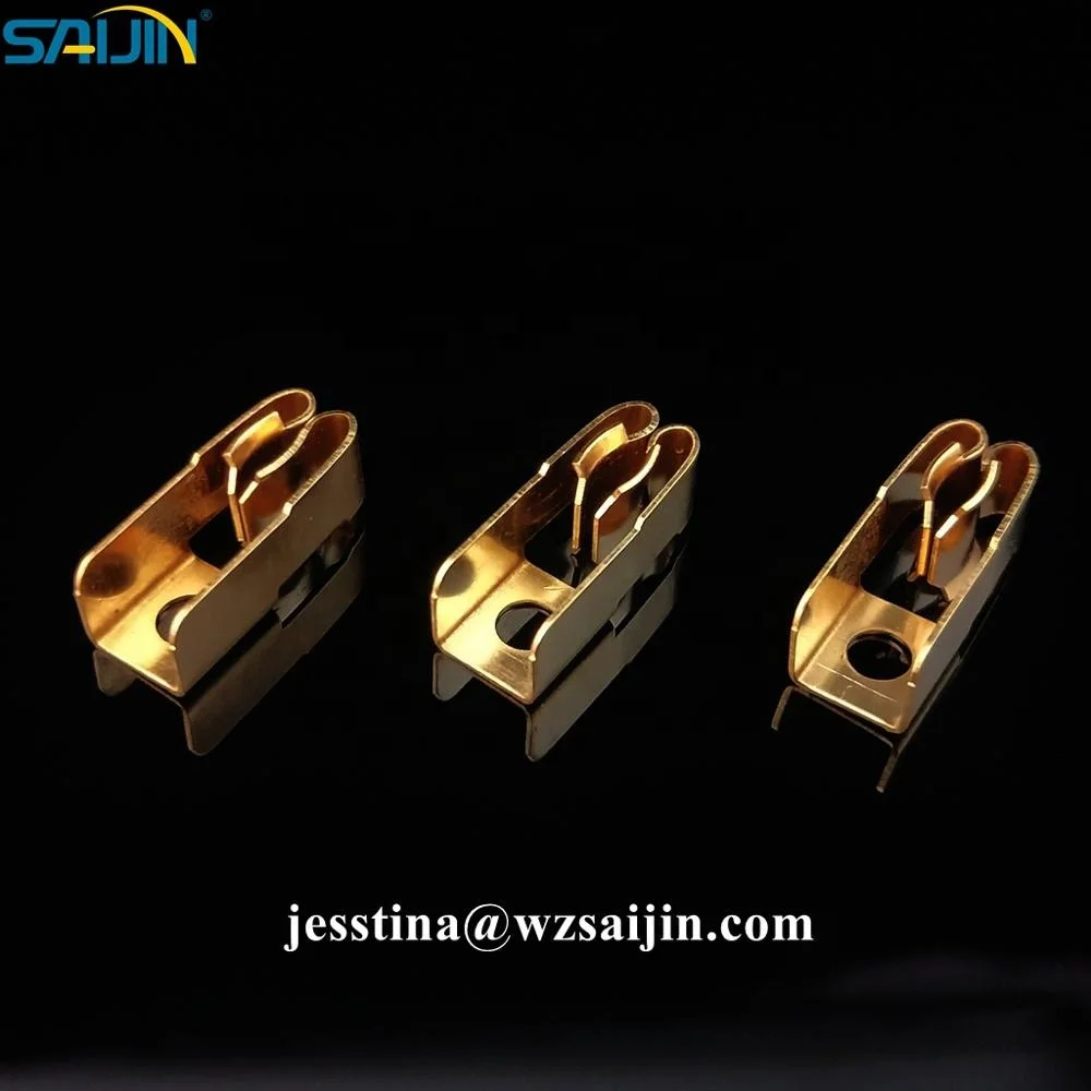 Brass universal socket accessory sheet metal part earth contact for switch socket
