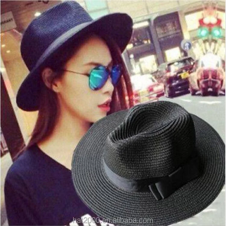 New Fashion Classic Outdoor Casual travel high quality solid OEM China panama hat manufacturer