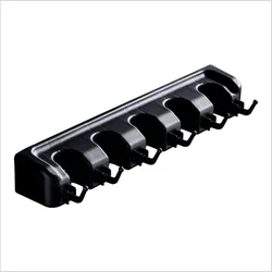 2021 Bathroom Magic Mop Rack Broom Rack Storage Shelving with Mop Clip Key Hook Rack for Kitchen Bathroom Tools