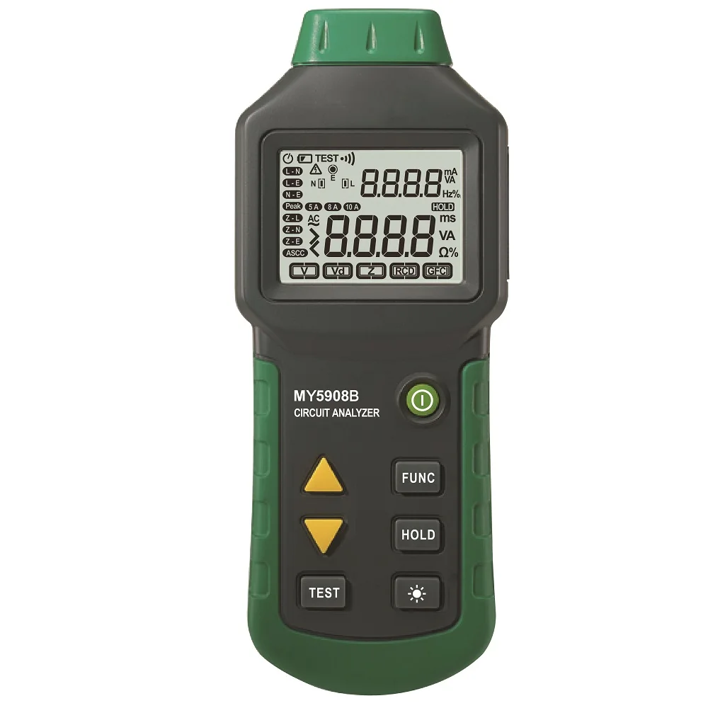 short circuit & earth fault indicator TRMS Voltage GFCI RCD Tester Circuit Analyzer