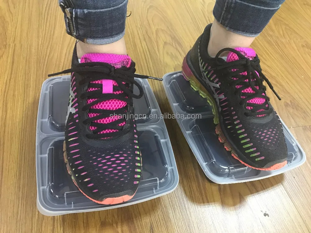 3 Compartment Meal Prep Containers Reusable Bento Lunch Box with Lids, Better Leak Resistant Microwavable Plastic Food Container