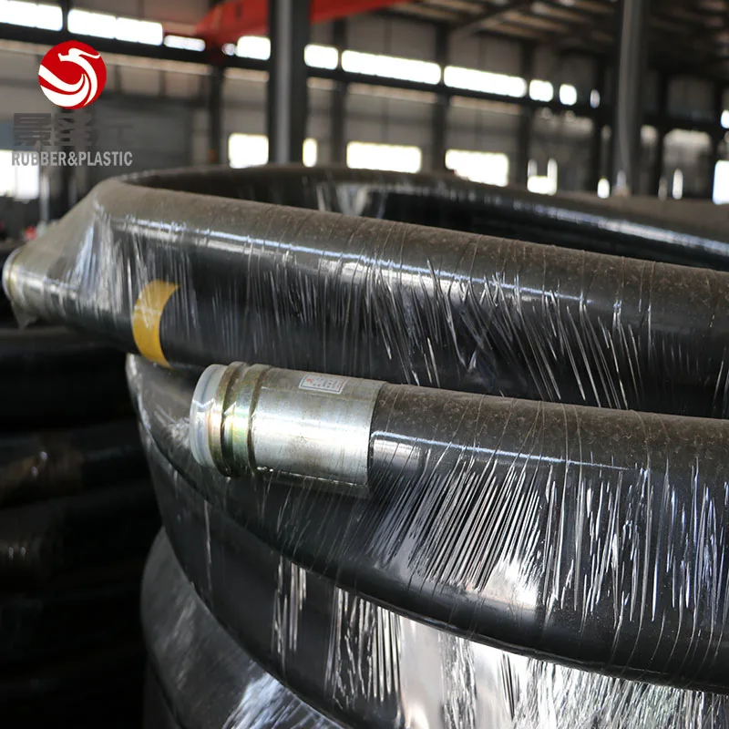  Гидравлический резиновый термостойкий шланг высокого давления 2SN/4SP /6SP для подачи топливного масла в сборе с фитингами фланцами