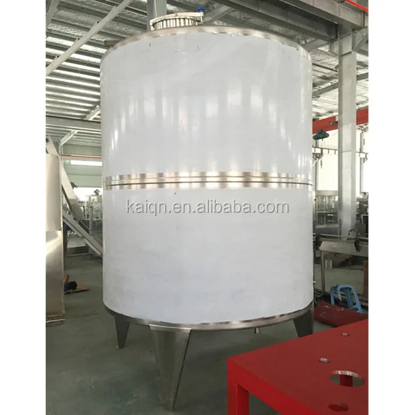 stainless Steel food juice double jacketed mixing tank with agitator