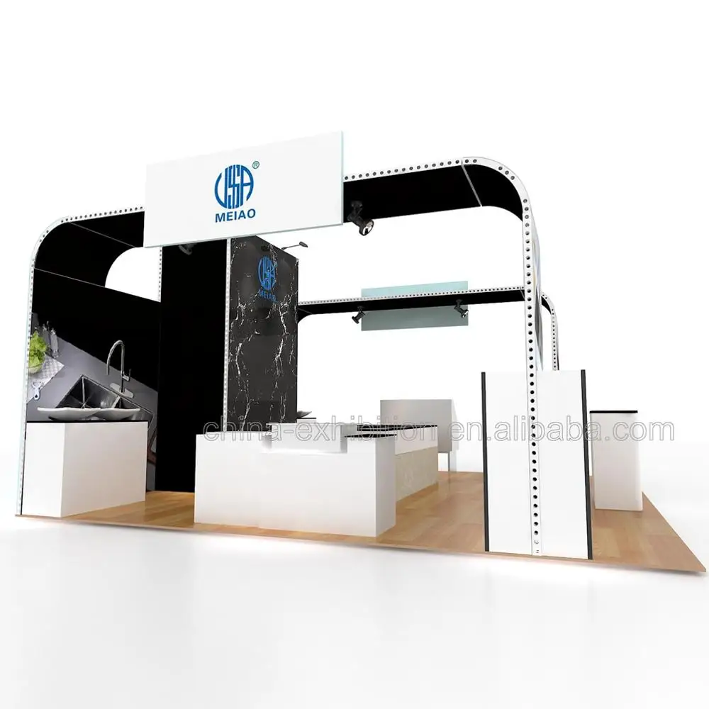 Customized Exhibition Booth Design 20X20 Portable Standard art trade show Booth Display Stand
