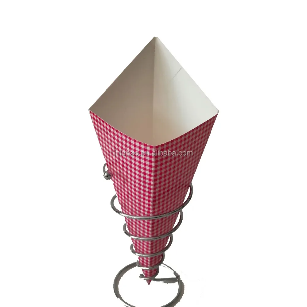 take away and convenient paper cone for fries food package
