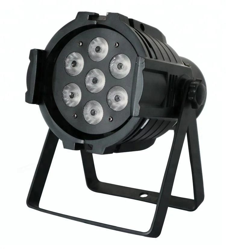 7x10Watt RGBA RGB+UV QUAD Par38 Cans Light Pro Ceremony Concert Wedding KTV Party Truss 7x10W RGBW 4in1 LED Mini Par