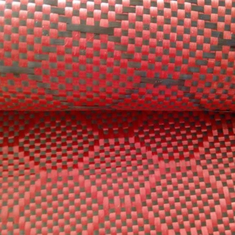 Red carbon fibre fabric honey comb colored carbon fiber cloth